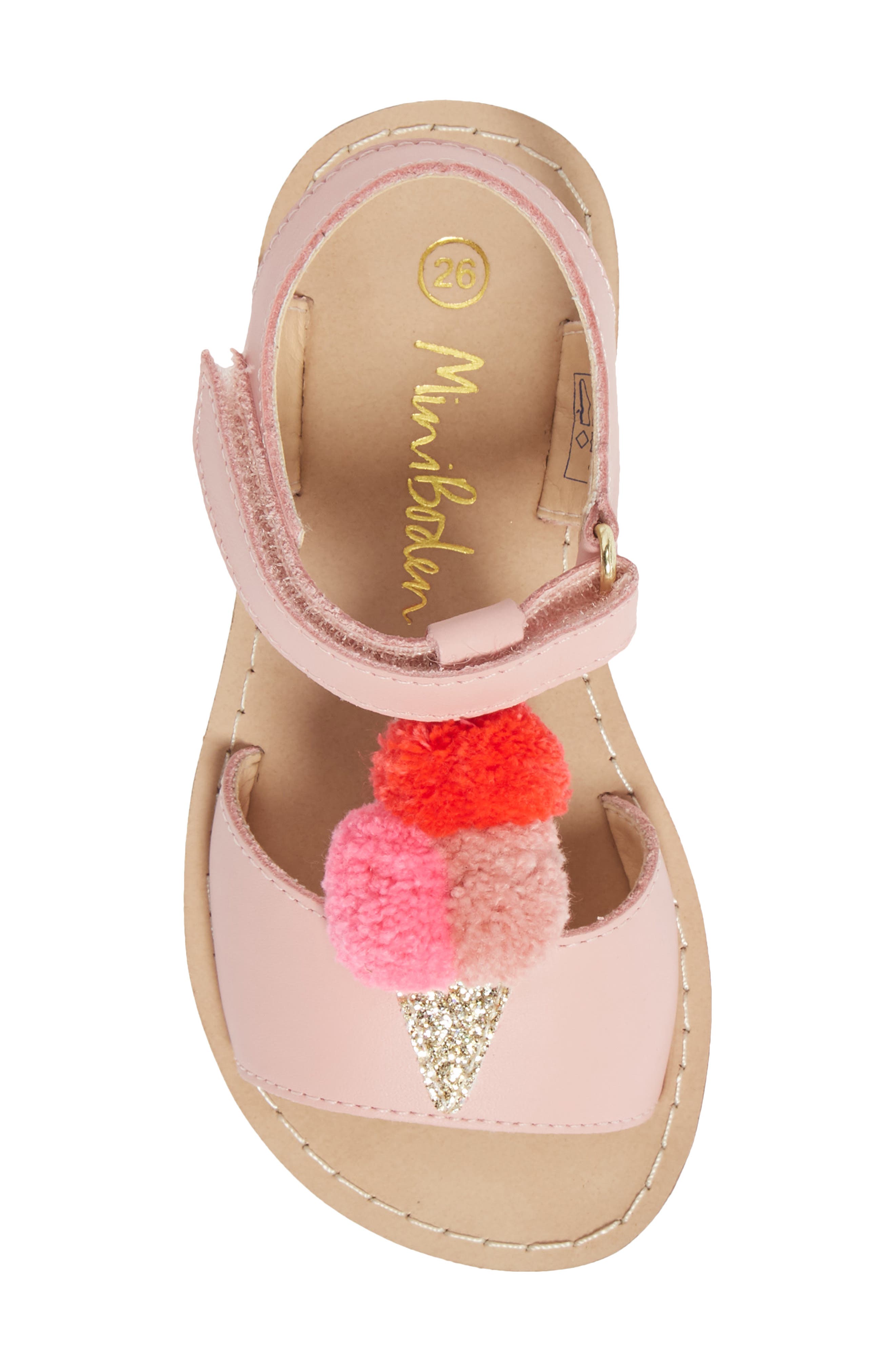 Appliqué Sandal, Alternate, color, PINK LEMONADE ICE CREAM