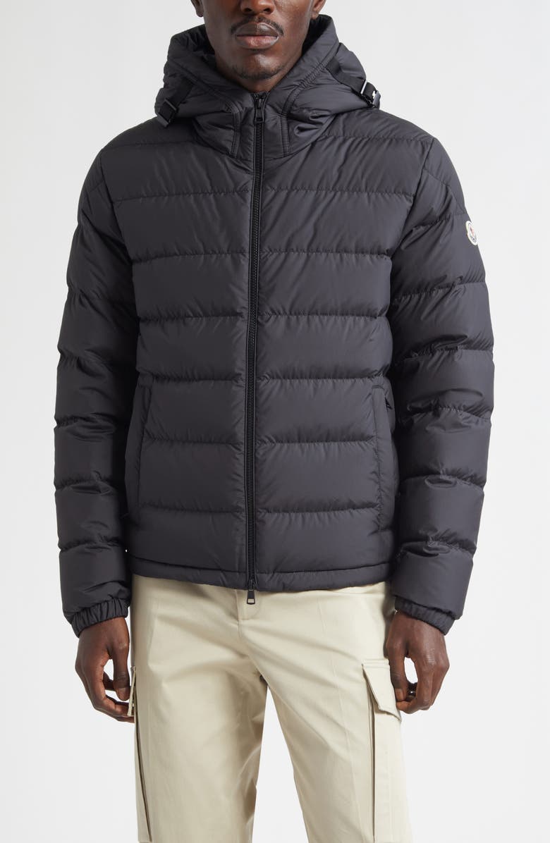 Moncler Laveraet Down Jacket, Main, color, Black