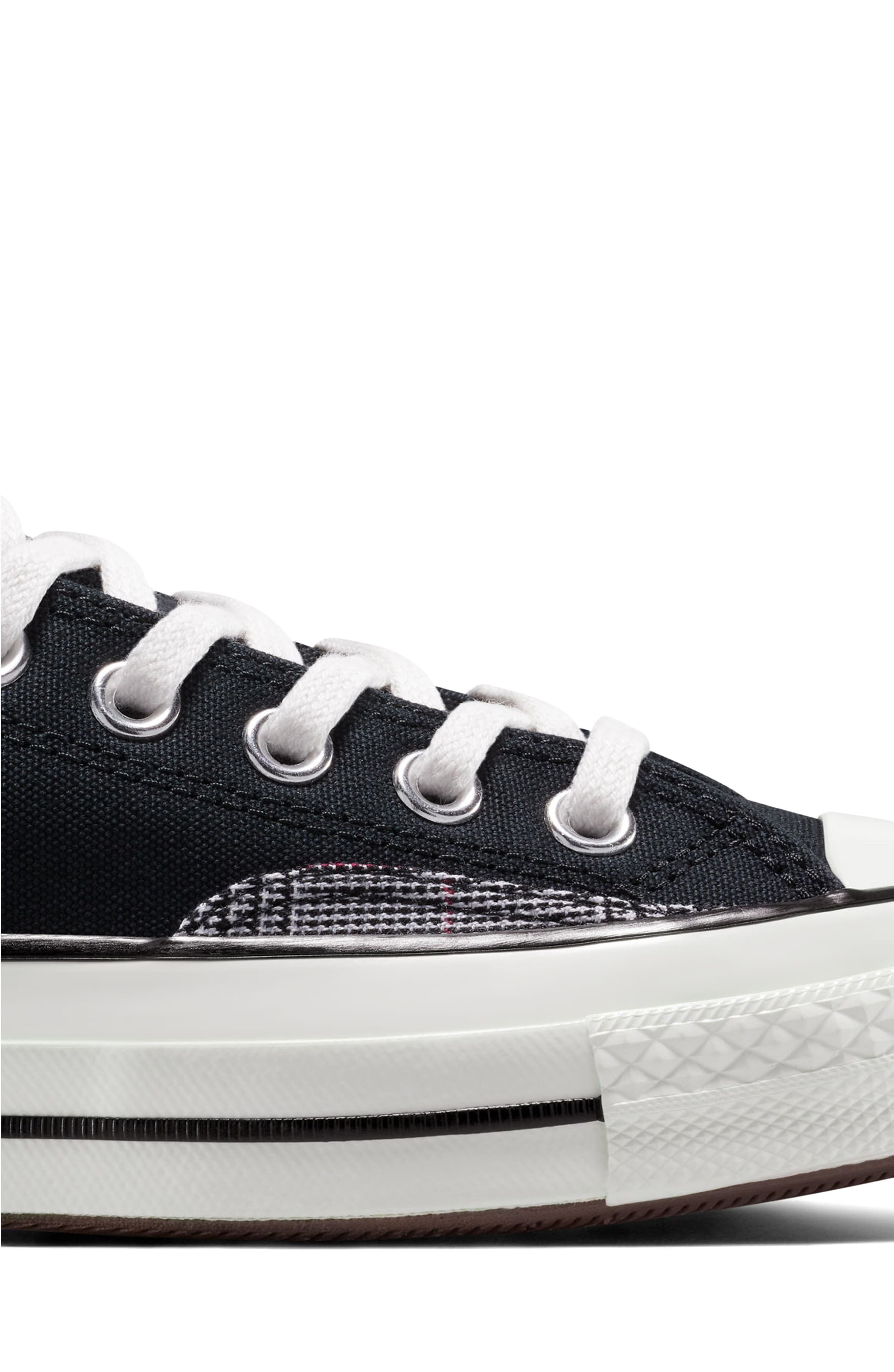 Converse Chuck 70 Floral Canvas Low Top Sneaker, Alternate, color, Black/ Vintage White