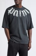 Palm Angels Big Neck Logo Cotton Graphic T-Shirt