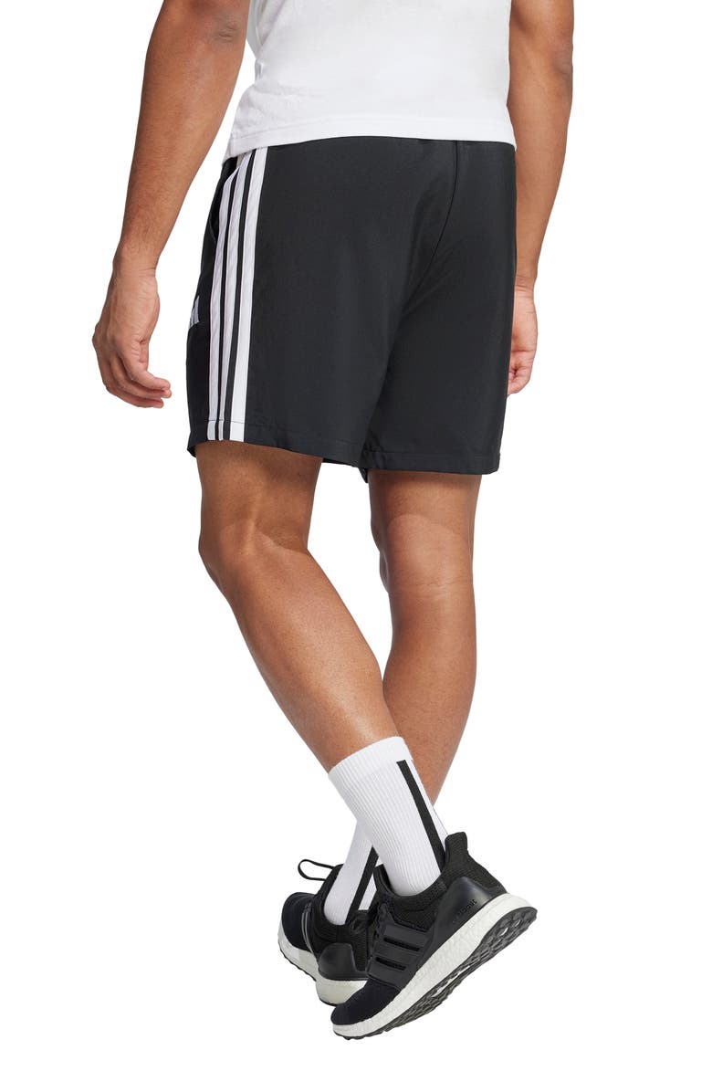 adidas Chelsea 3-Stripes 7-Inch Shorts, Alternate, color, Black/ White