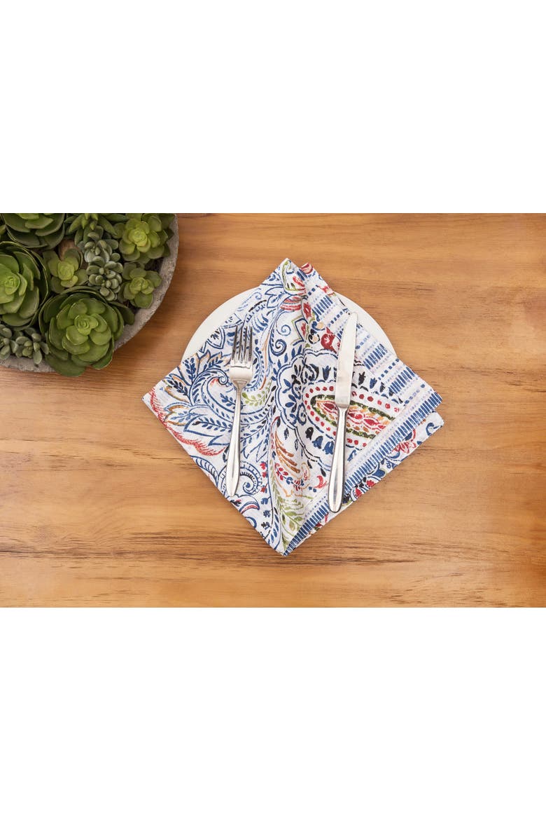 Payton Paisley Napkin, Set of 6, Alternate, color, Blue