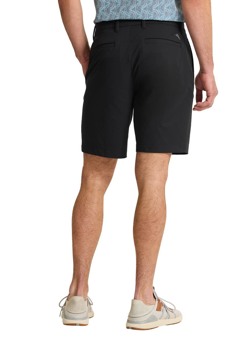 Barbados Pro 9-Inch Flat Front IslandZone® Shorts, Alternate, color, BLACK