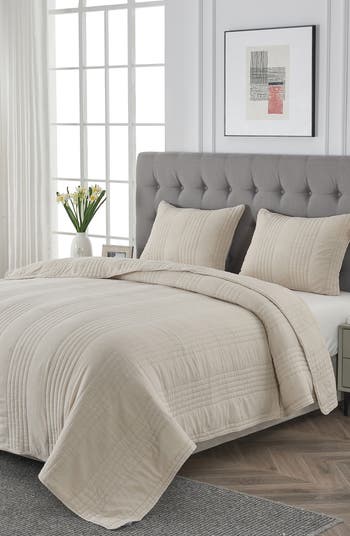 Stone Washed Quilt & Sham Set