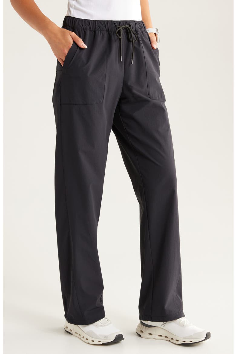 Navigator Drawstring Utility Pants, Alternate, color, BLACK