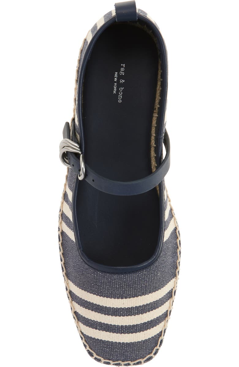 rag & bone Spire Espadrille Mary Jane Flat, Alternate, color, Natural