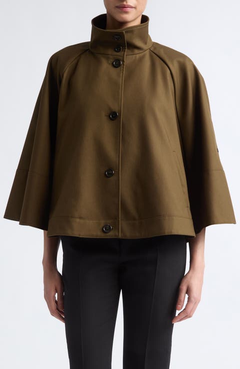Fulcro Water Repellent Cotton Gabardine Cape