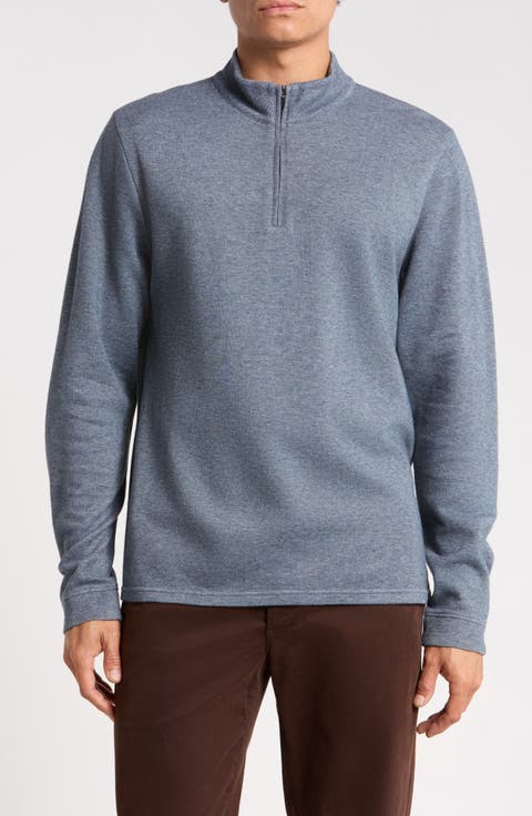 Piquè Quarter Zip Pullover