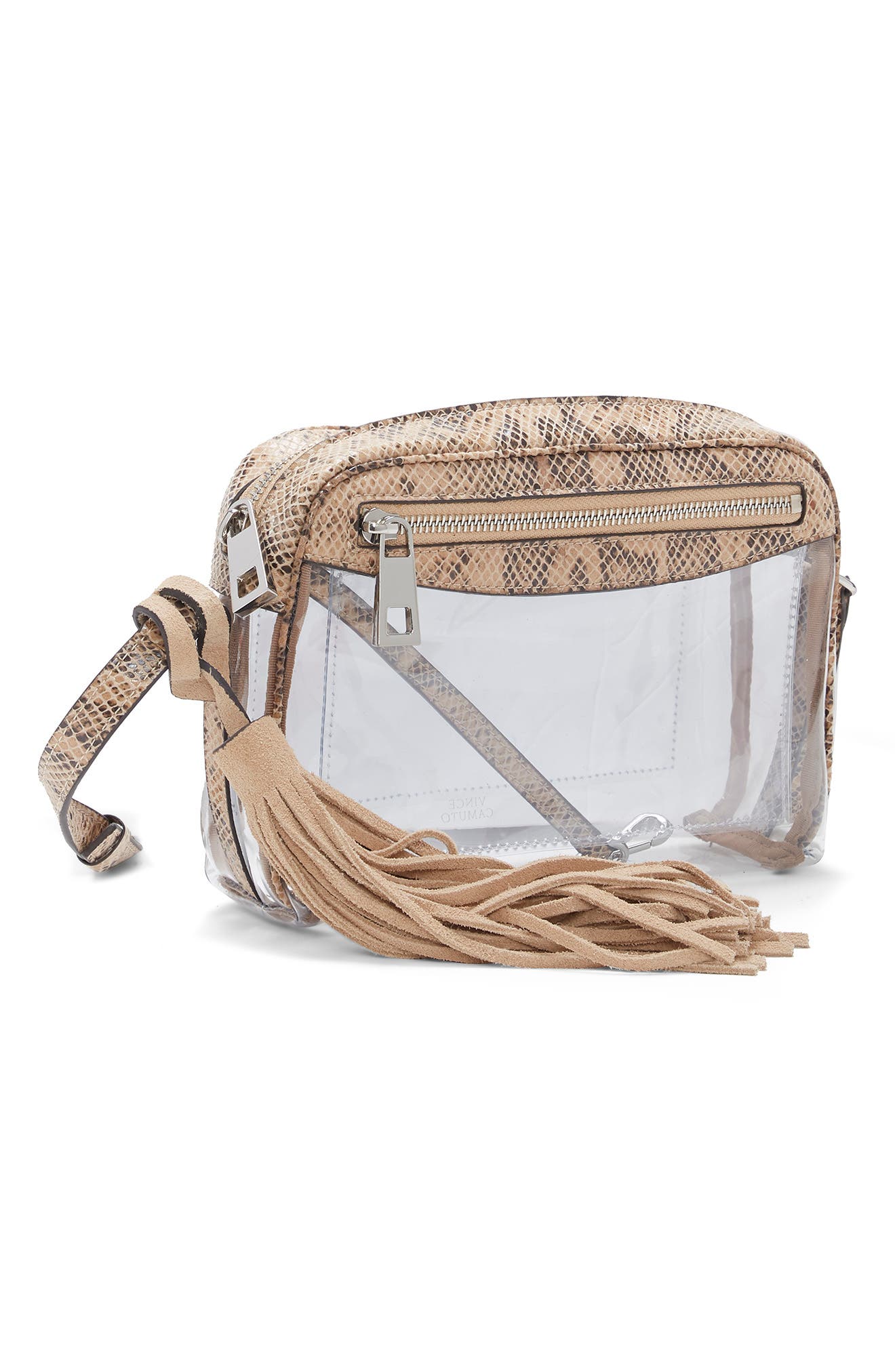 Lynza Transparent Crossbody, Alternate, color, NATURAL