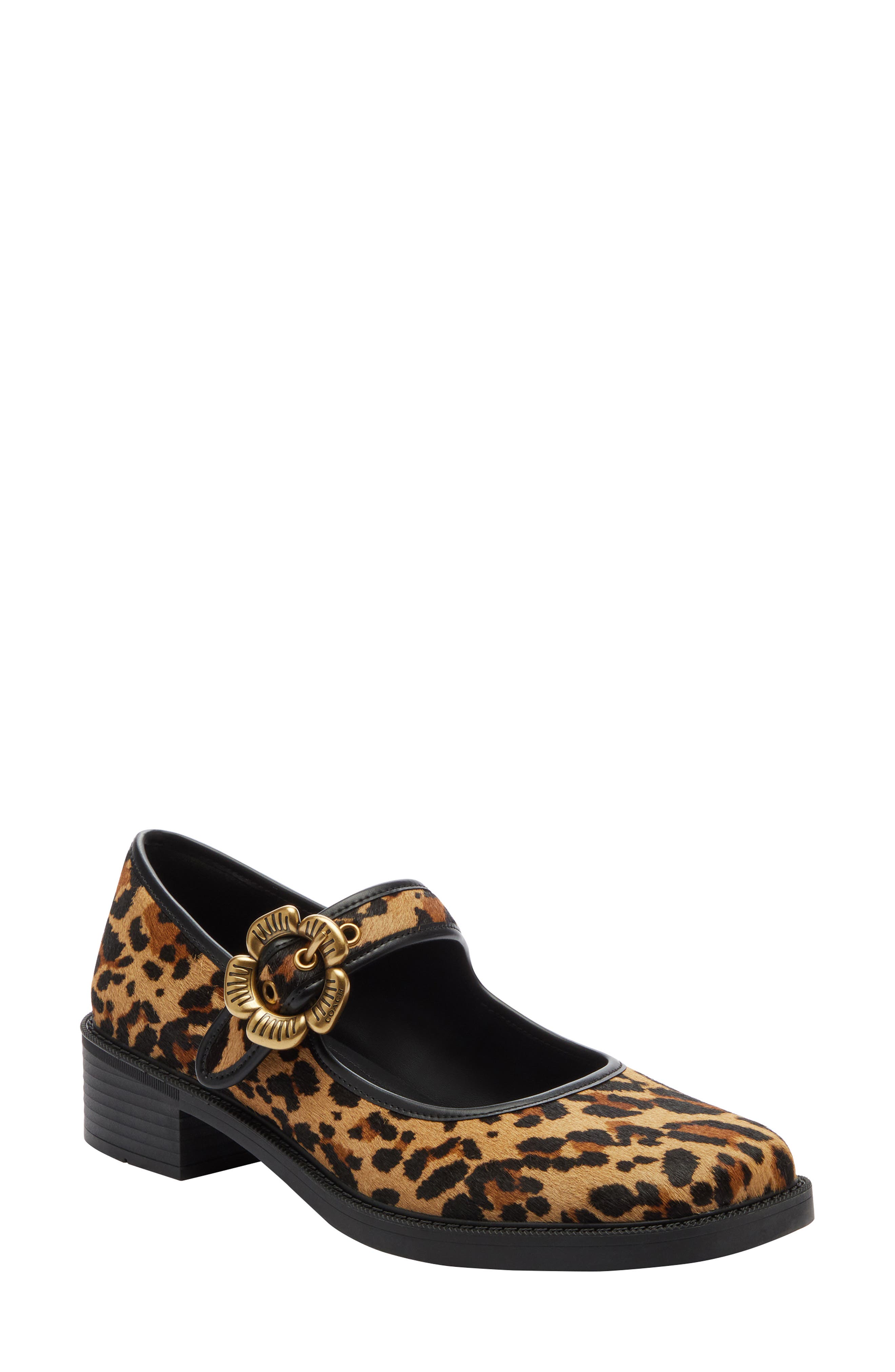COACH Tea Rose Mary Jane Pump, Main, color, Natural Leopard