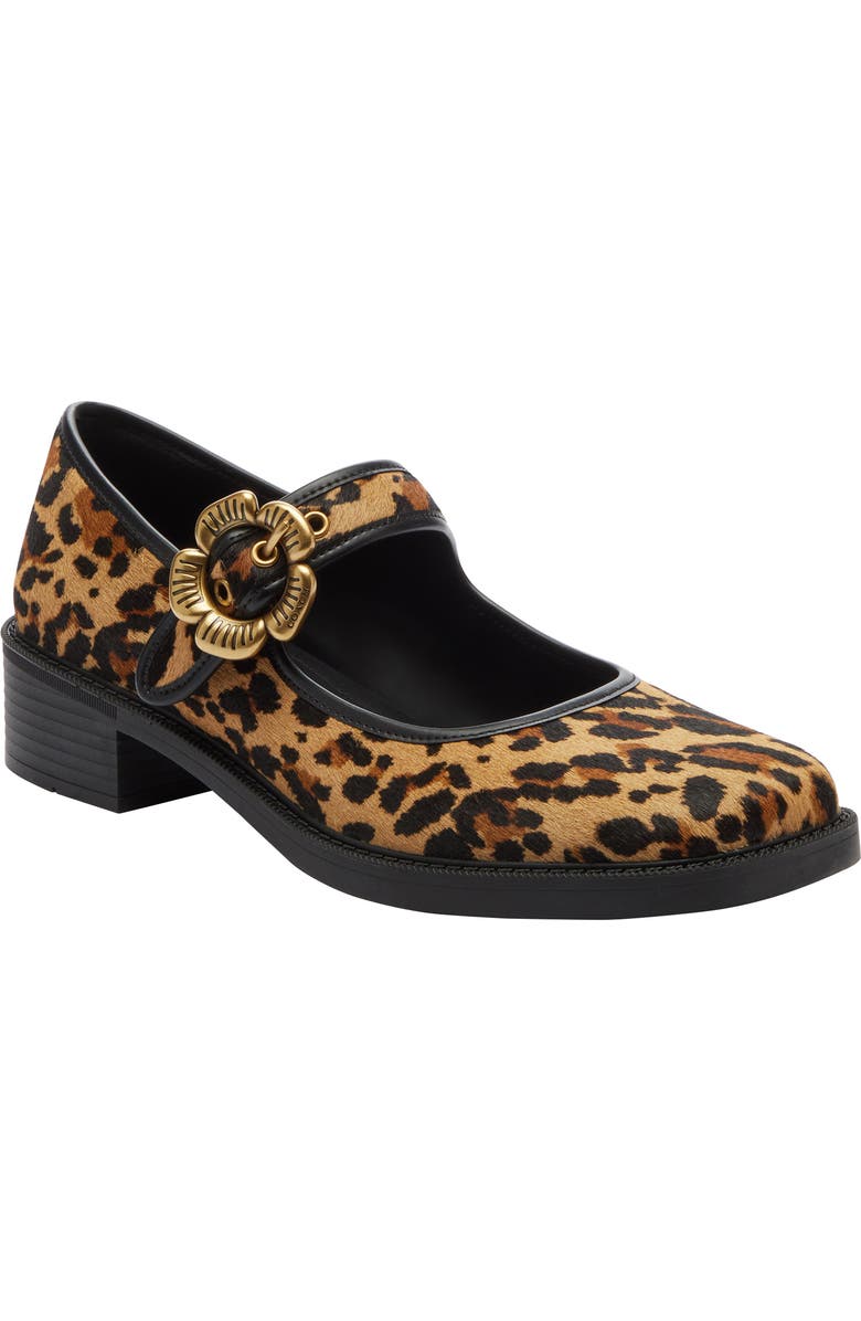 COACH Tea Rose Mary Jane Pump, Main, color, Natural Leopard