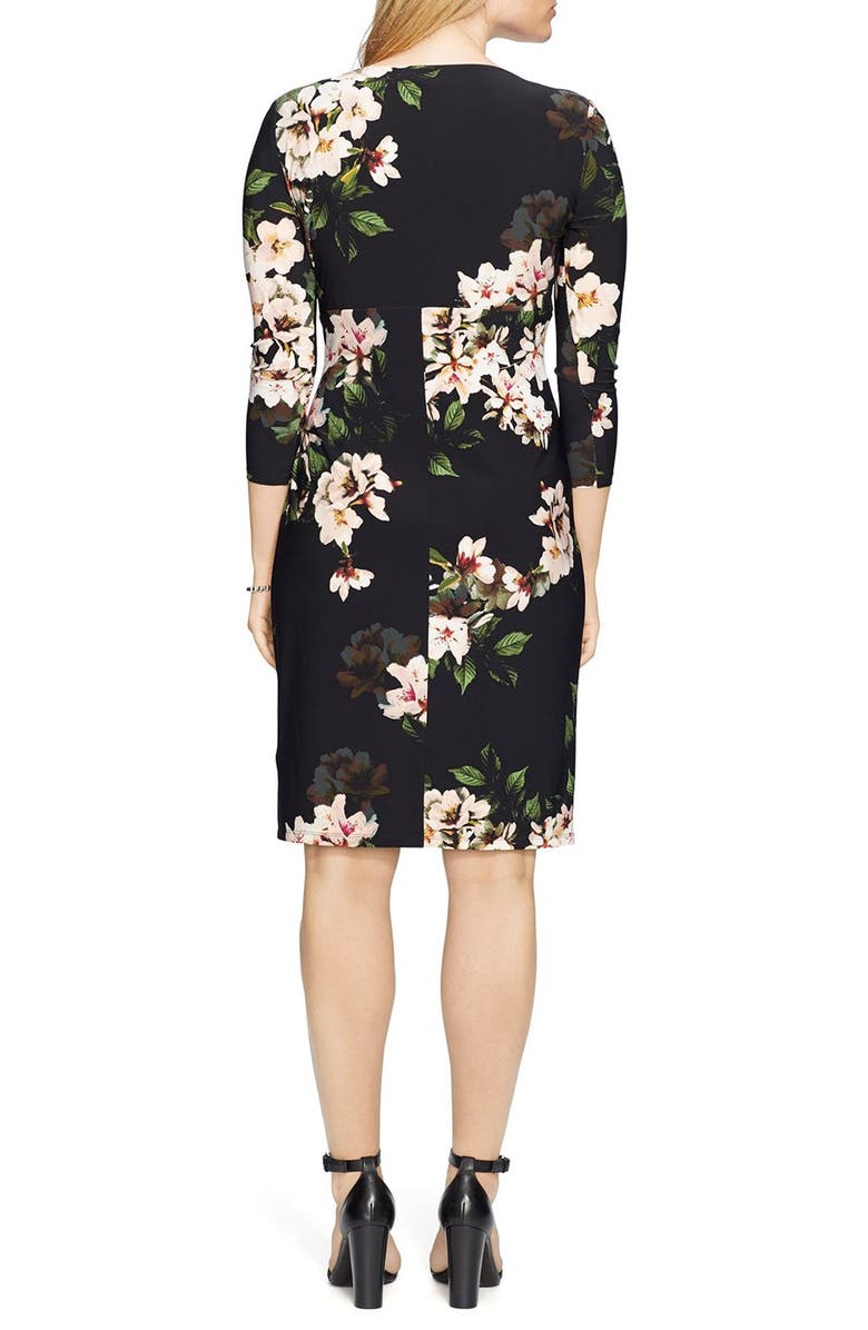 Lauren Ralph Lauren Floral Faux Wrap Dress, Alternate, color,