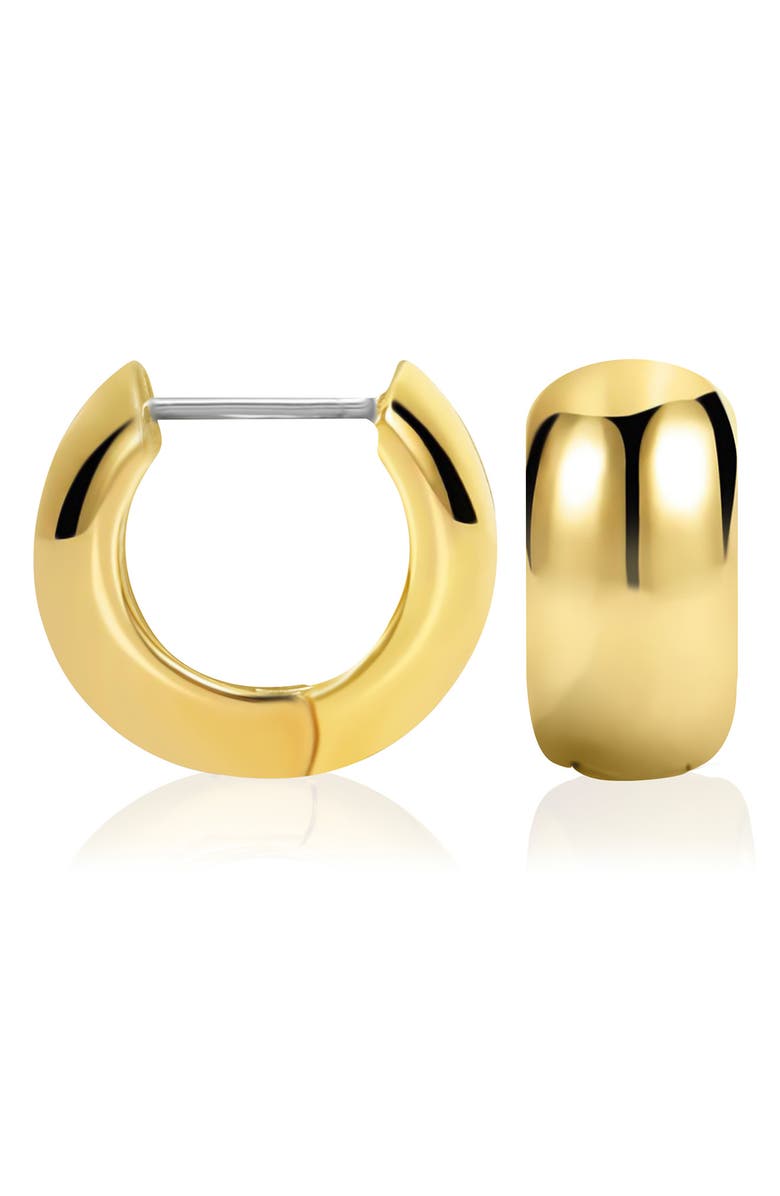 ES JEWELRY Wide Huggie Hoop Earrings, Main, color, 