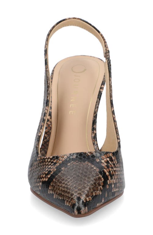 Journee Collection Elenny Slingback Stiletto Pump In Brown