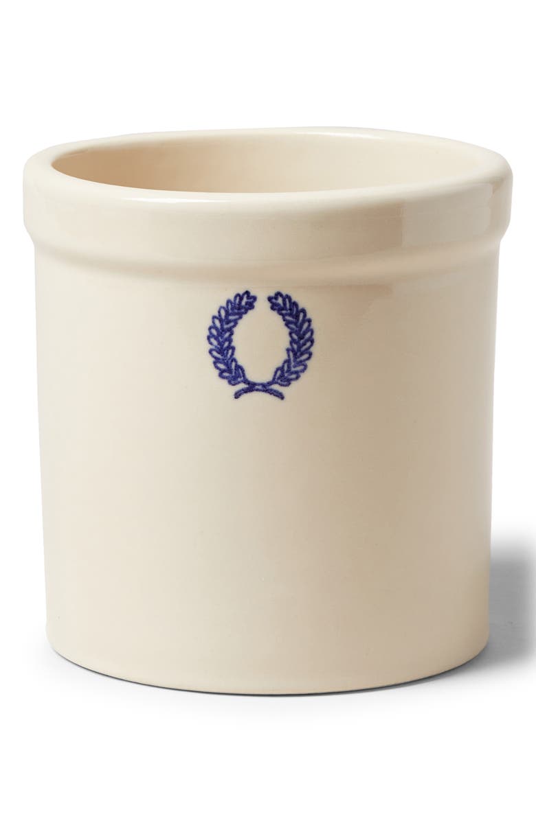 Farmhouse Pottery 2-Quart Laurel Glazed Stoneware Crock, Main, color, 