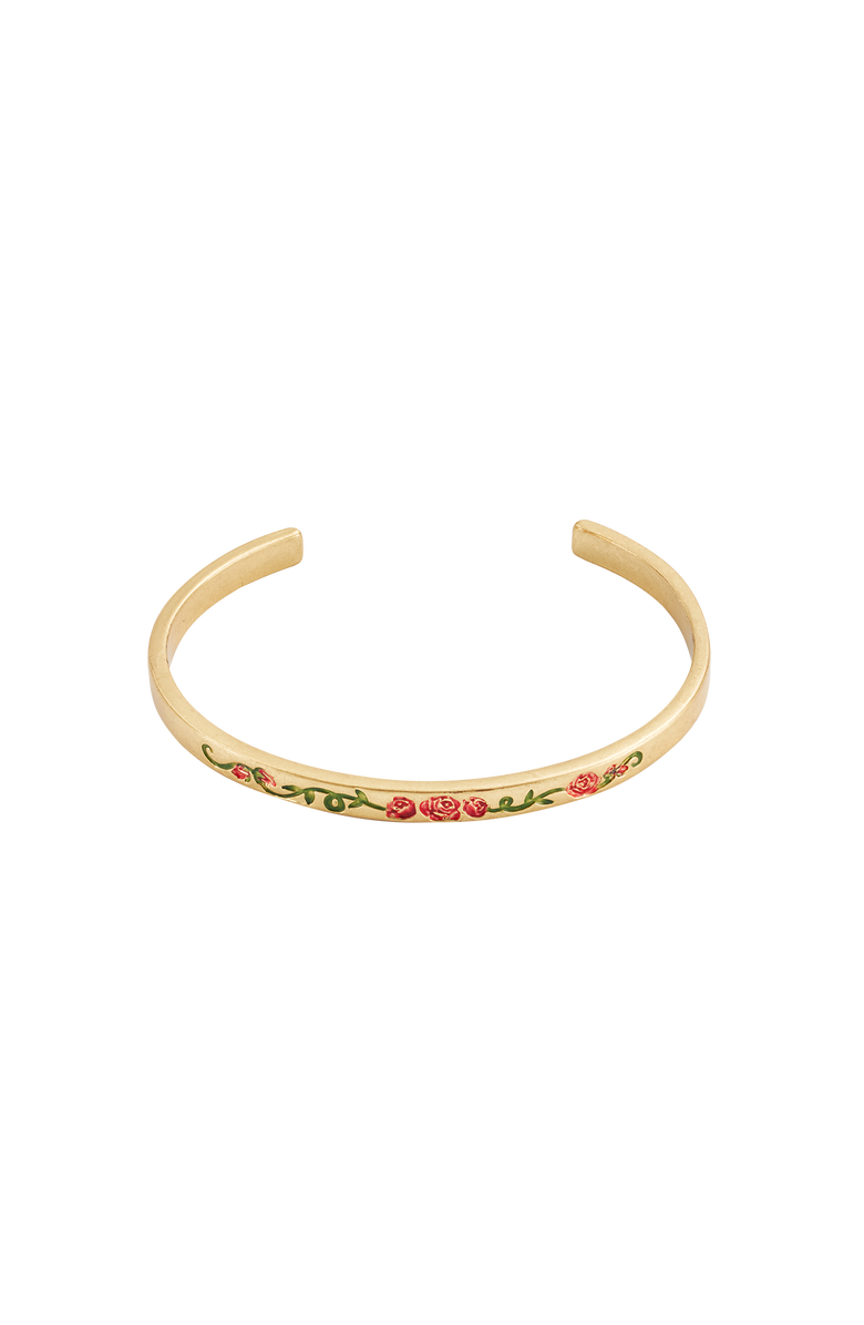 Fable England English Rose Gold Bangle, Alternate, color, Gold