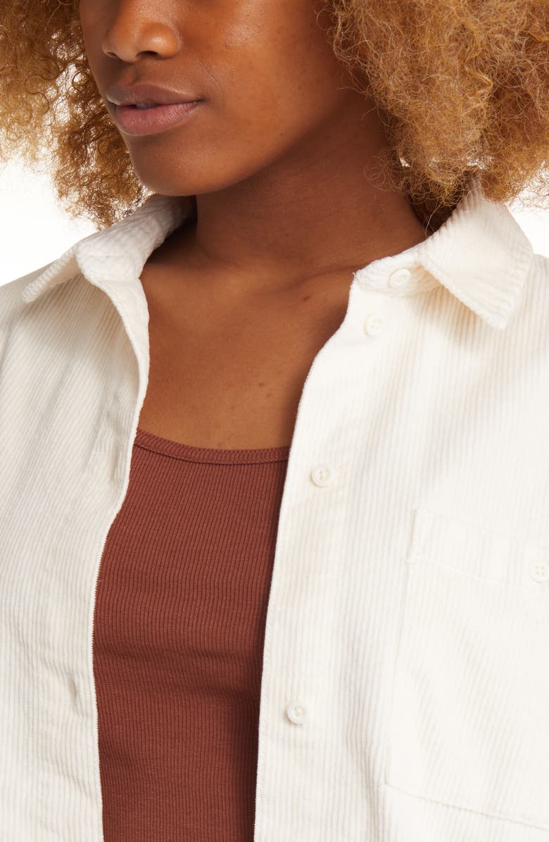 BP. Corduroy Button-Up Shirt, Alternate, color,