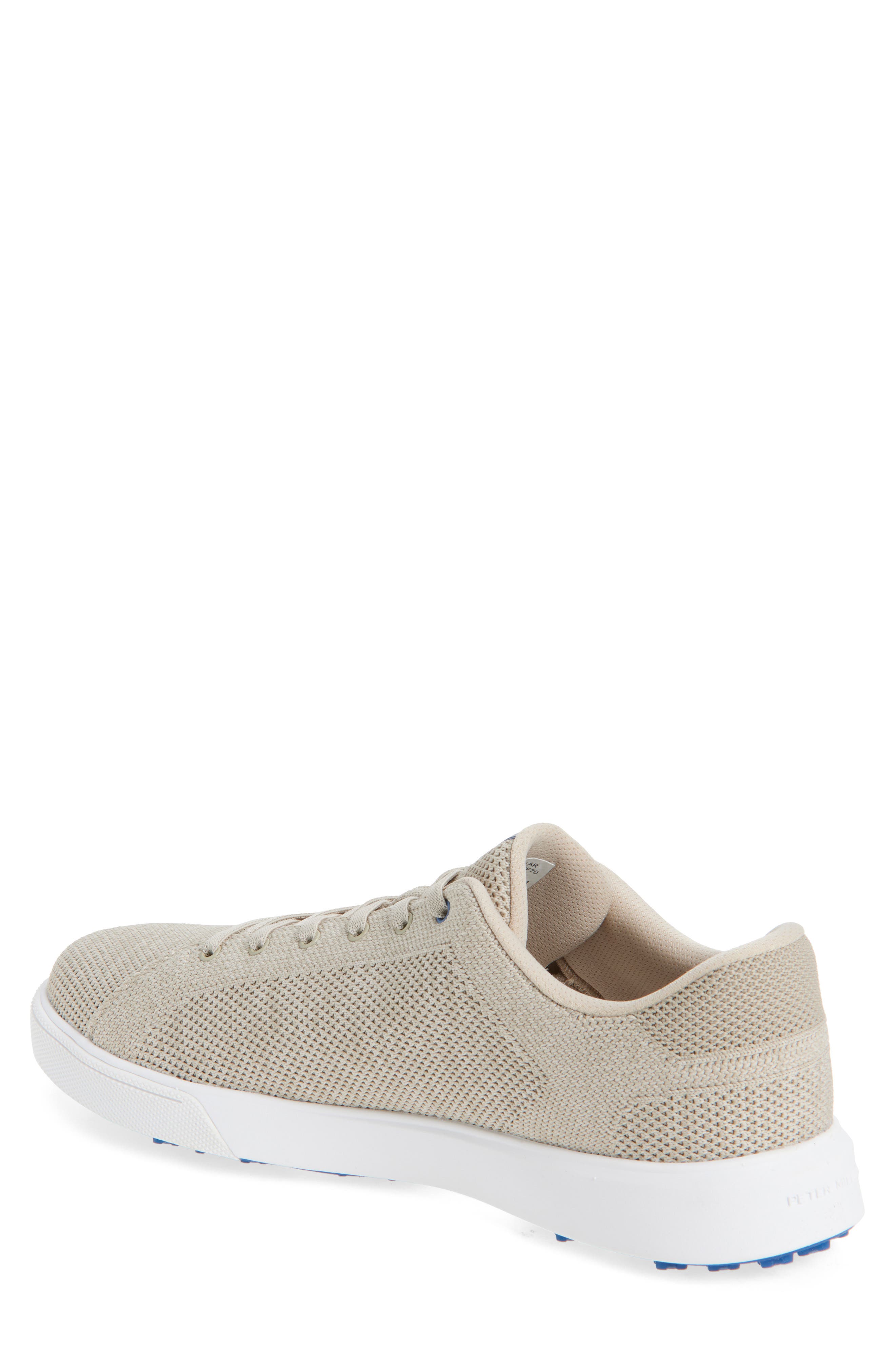 Peter Millar Drift Hybrid Water Resistant Knit Golf Shoe, Alternate, color, Stone