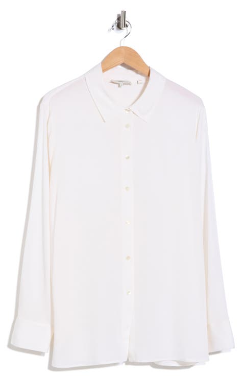 Stretch Silk Slim Blouse