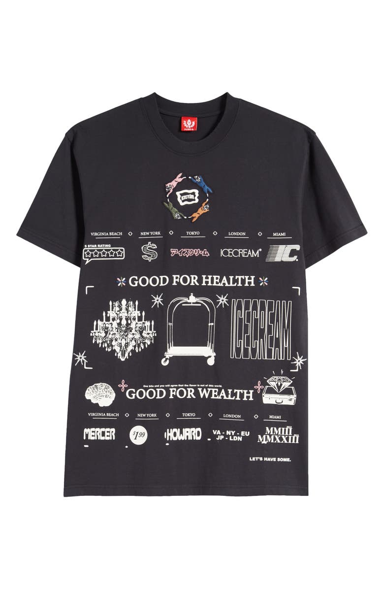 ICECREAM St. Tropez Oversize Cotton Graphic T-Shirt, Alternate, color, 