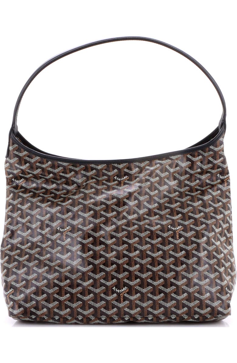 Pre-Owned Goyard Boheme Hobo Coated Canvas, Alternate, color, Black