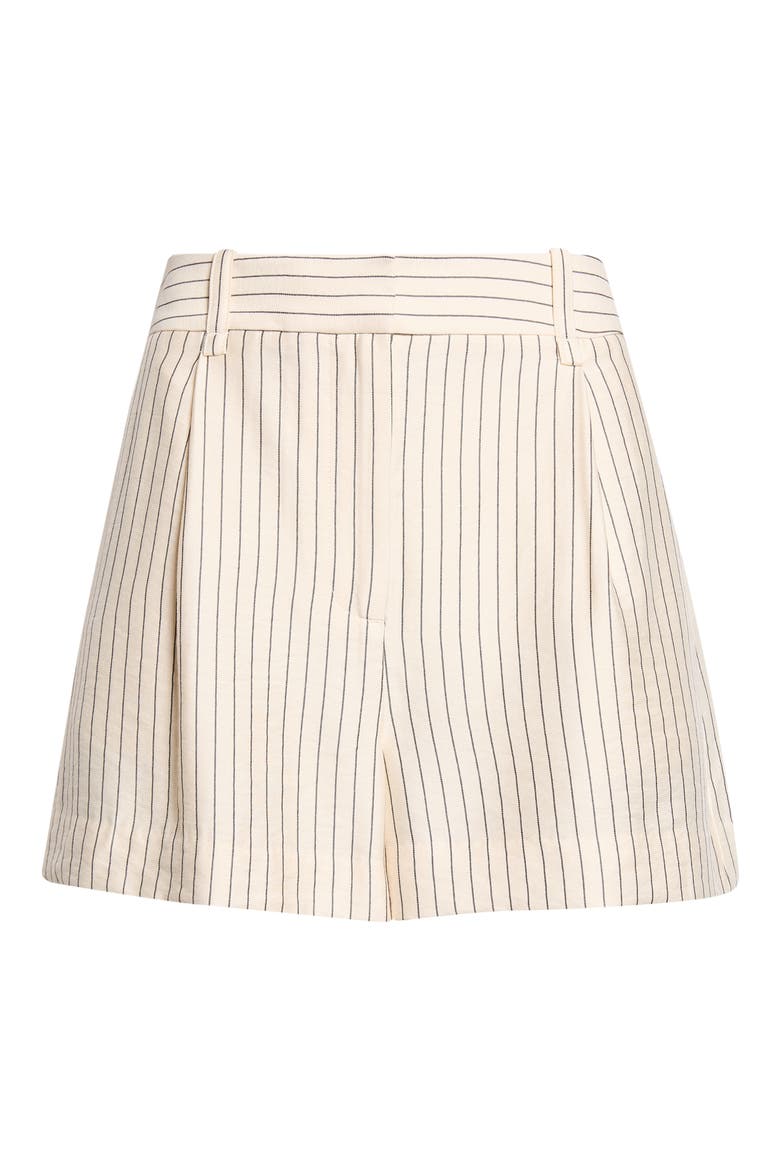Jayce Pinstripe Shorts, Main, color, CREAM/ BLACK