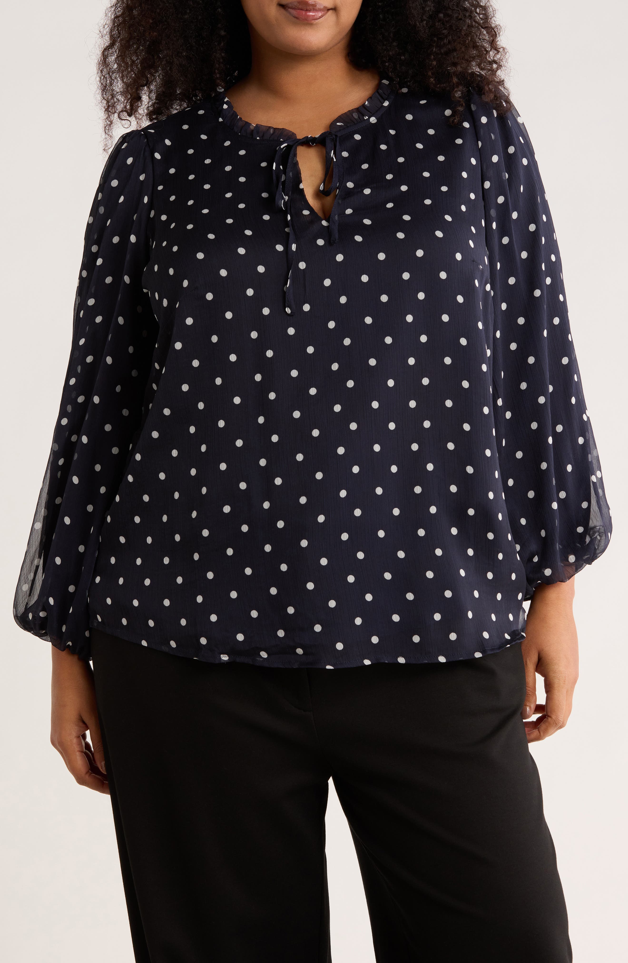 Ruffle Long Sleeve Top - image 3