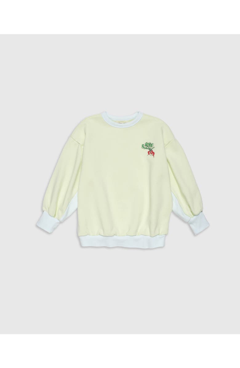 The Sunday Collective Organic Weekend Sweatshirt, Main, color, Cucumber Stripe