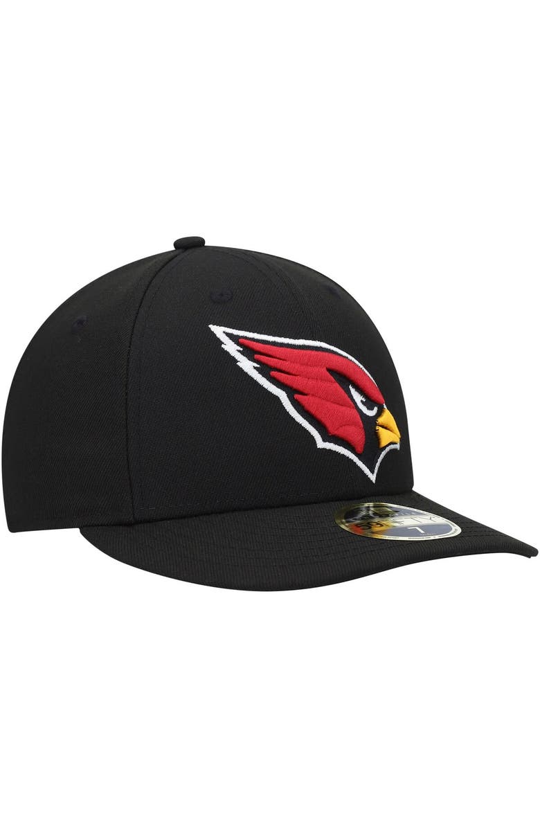 New Era Men's New Era Black Arizona Cardinals Omaha Low Profile 59FIFTY Fitted Hat, Alternate, color, Black