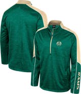 COLOSSEUM Men's Colosseum Green Colorado State Rams Marled Half-Zip Jacket