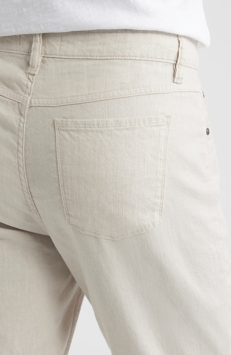 Bugatchi Straight Leg Five Pocket Pants, Alternate, color, Almond