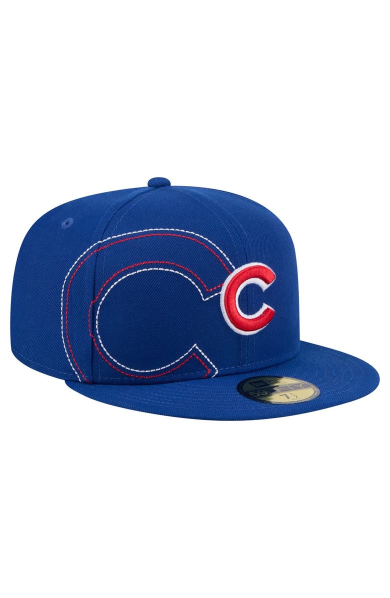 New Era Men's New Era Royal Chicago Cubs Yarn Stitch 59FIFTY Fitted Hat, Alternate, color, Royal