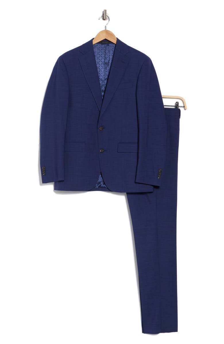 J|V by Jack Victor Expo Solid Wool Suit, Alternate, color, Navy