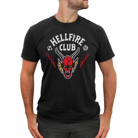 Men's Stranger Things Hellfire Club Badge  Graphic T-Shirt