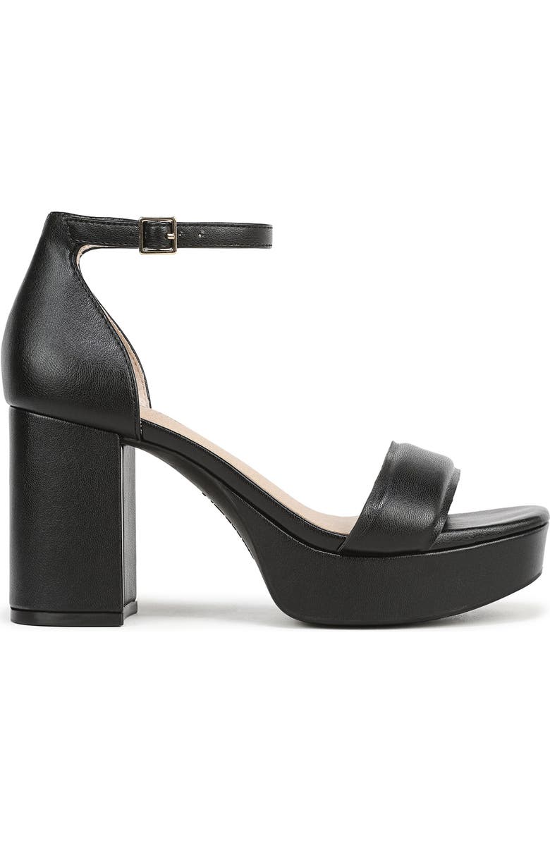 LifeStride Ashland Ankle Strap Platform Sandal, Alternate, color, Black