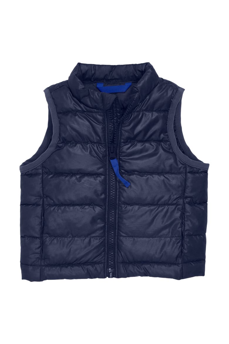 Baby Lightweight Puffer Vest, Main, color, Navy