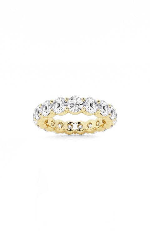 Round Cut Lab Created Diamond Infinity Ring - 4.0 ctw.