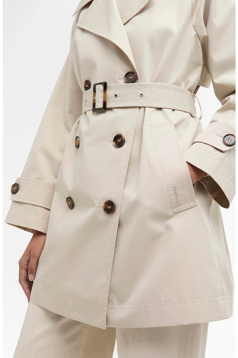 Adare Showerproof Water Resistant Trench Coat, Alternate, color, MIST/ DRESS NAVY TARTAN