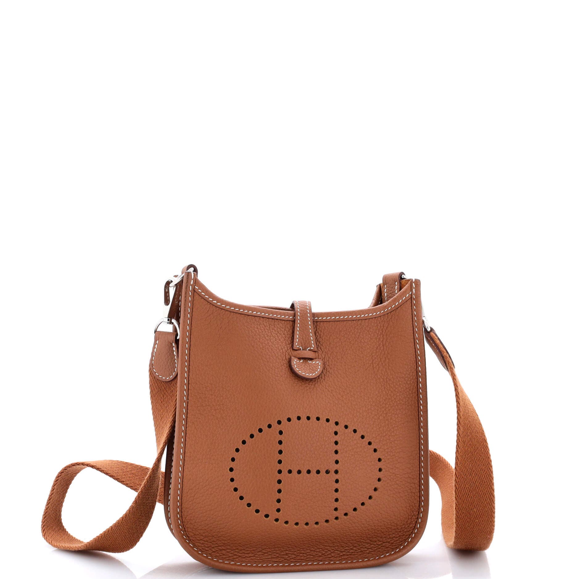 Pre-Owned Hermes Evelyne Bag Gen III Clemence TPM, Alternate, color, Gold