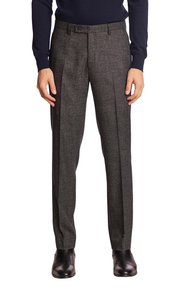 PAISLEY & GRAY Slim Fit Downing Dress Pants, Main, color, Charcoal
