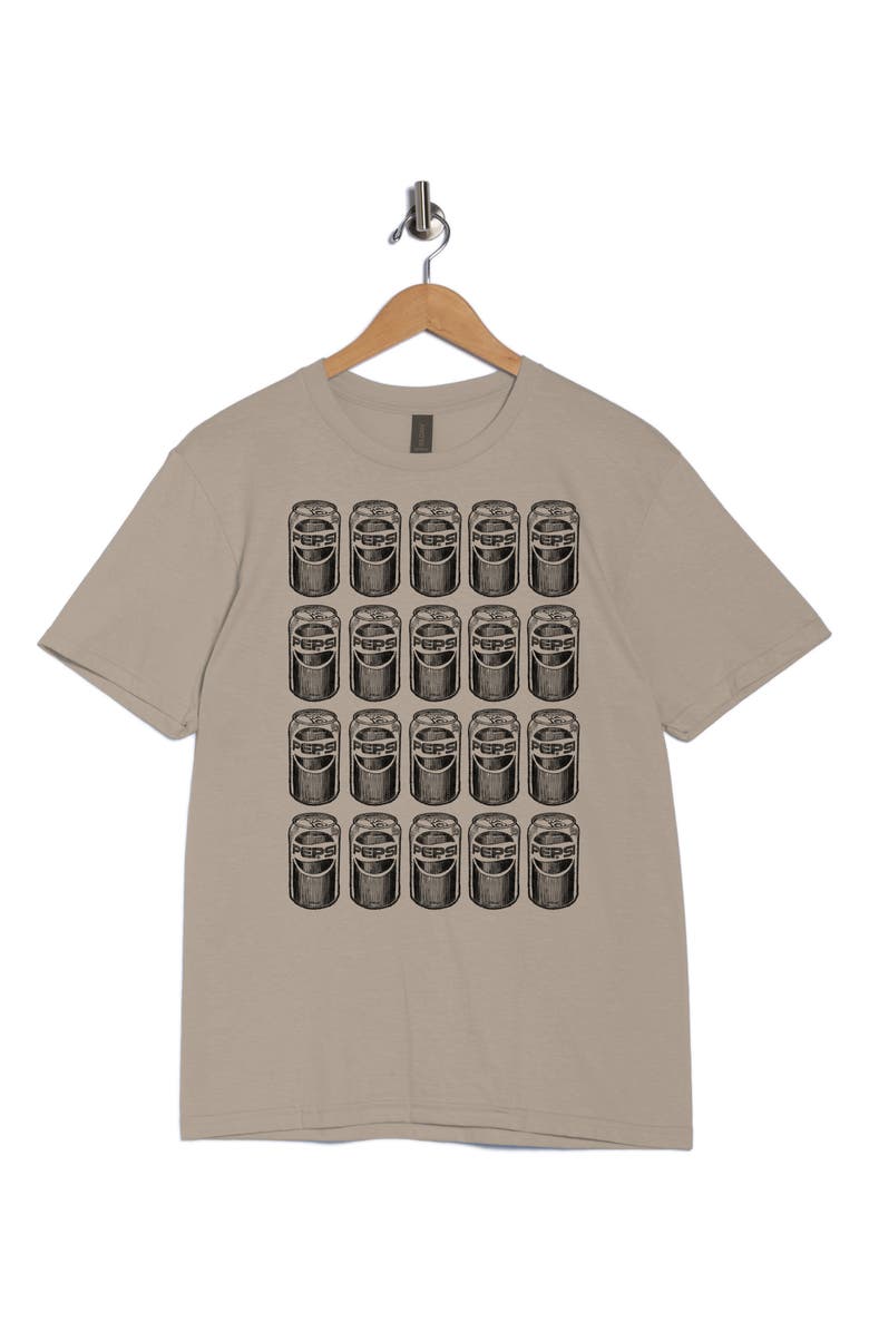 Monster Digital Pepsi Many Cans Graphic T-Shirt, Alternate, color, Sand