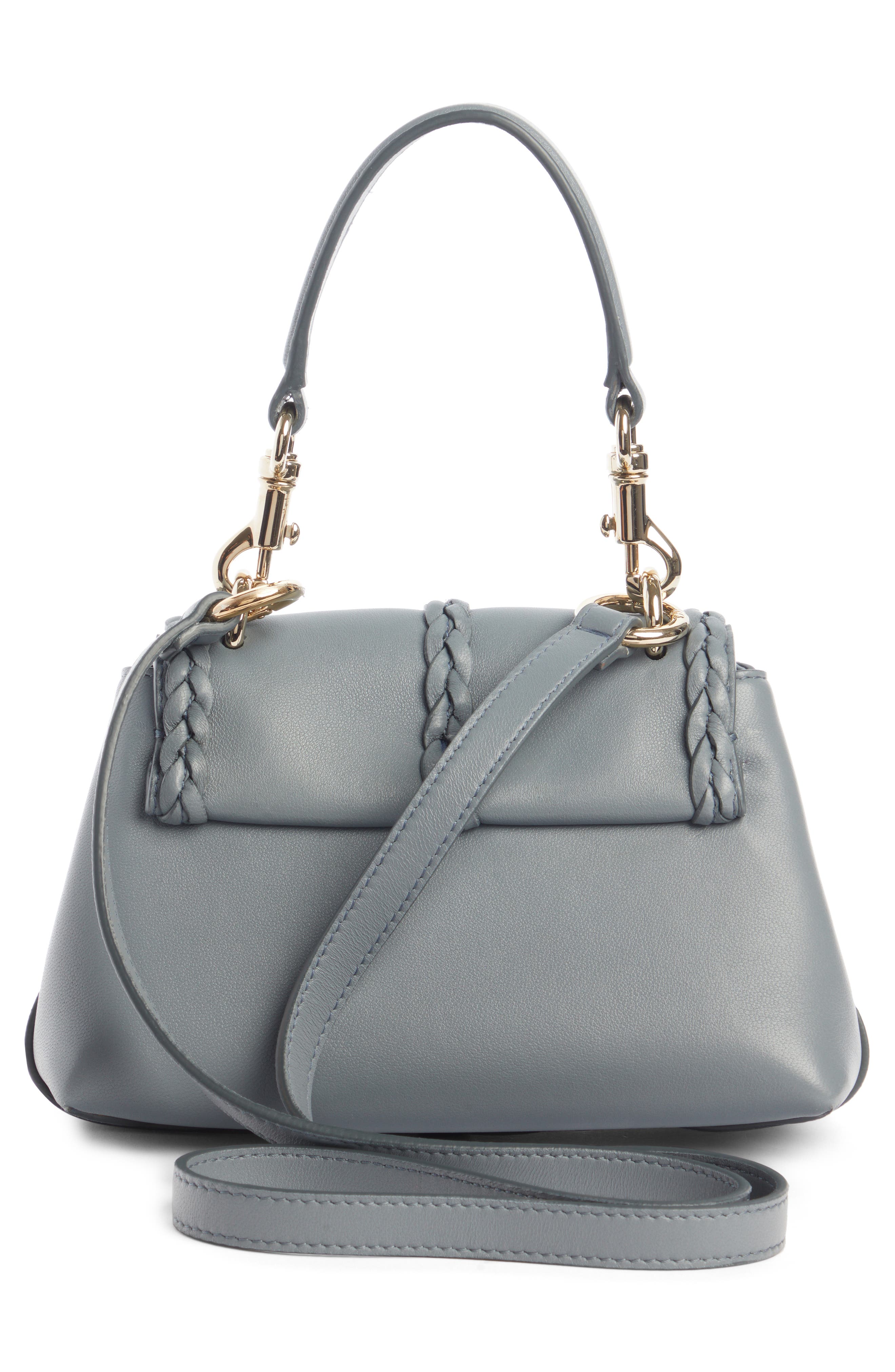 Chloé Mini Penelope Leather Crossbody Satchel, Alternate, color, 