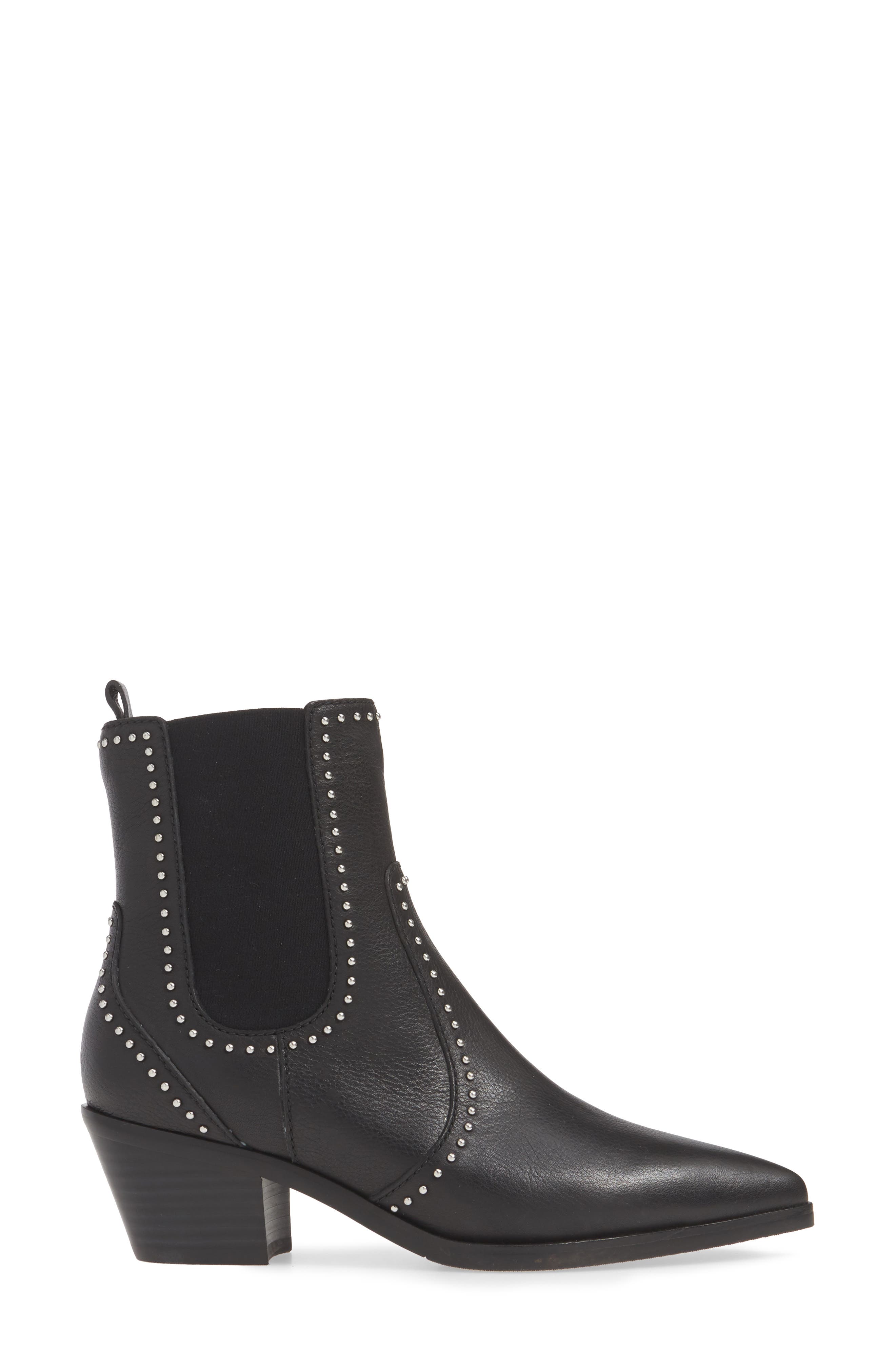 PAIGE Willa Studded Chelsea Boot, Alternate, color, 