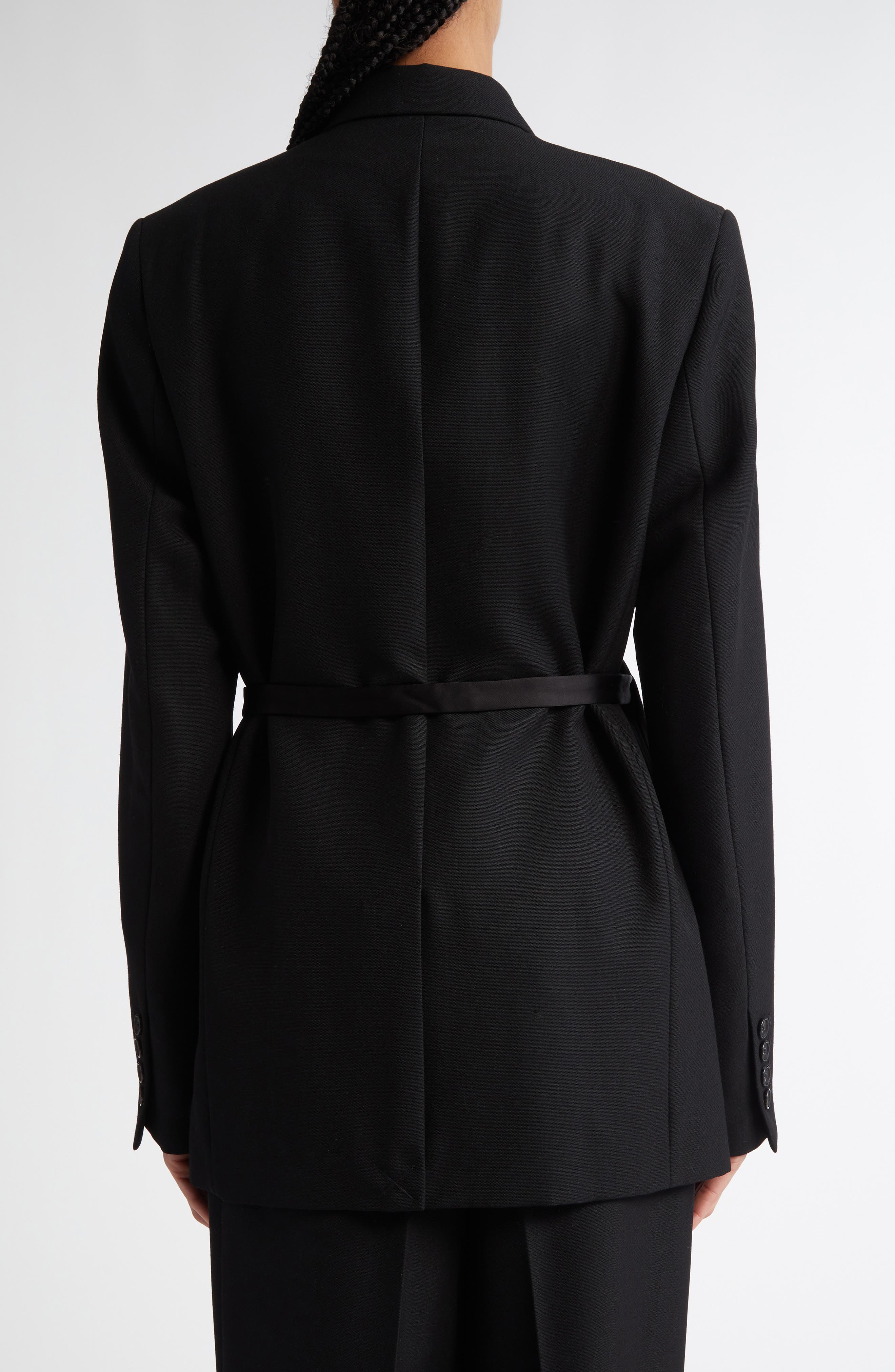 ジャケット・アウター melt the lady wool blazar coat Satin Lapel Recycled Polyester & Wool Wrap Blazer (Women) | Nordstrom