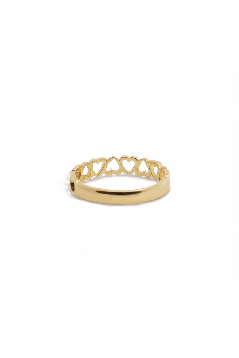 Gold Open Heart Band, Alternate, color, Yellow Gold