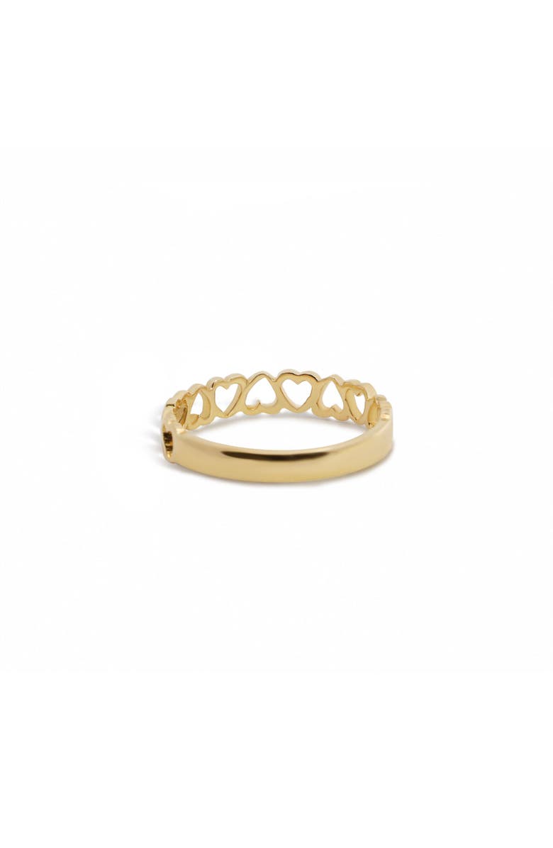The Lovery Fine Jewelry Gold Open Heart Band, Alternate, color, Yellow Gold
