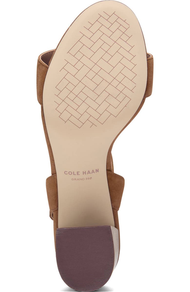 Cole Haan Josie Block Heel Sandal, Alternate, color, Tobacco Suede / Stacked Heel