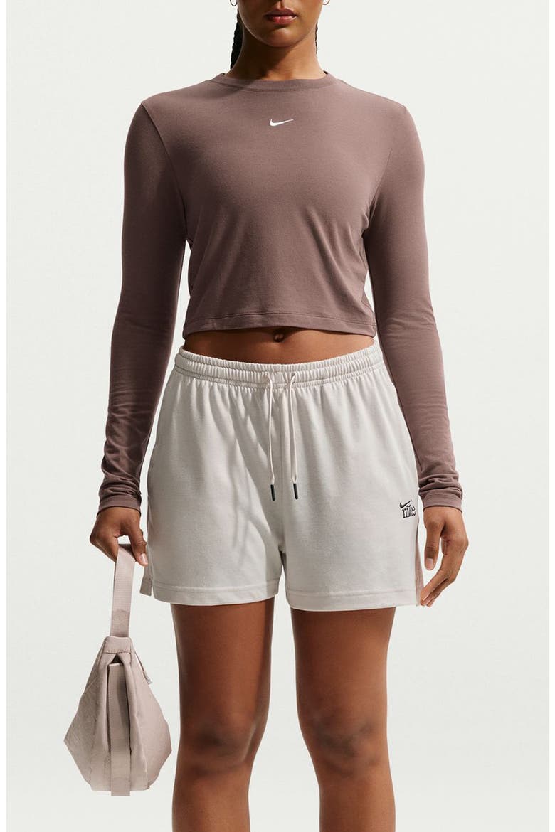 Sportswear Chill Knit Shorts, Main, color, OREWOOD BROWN/ SMOKE GREY