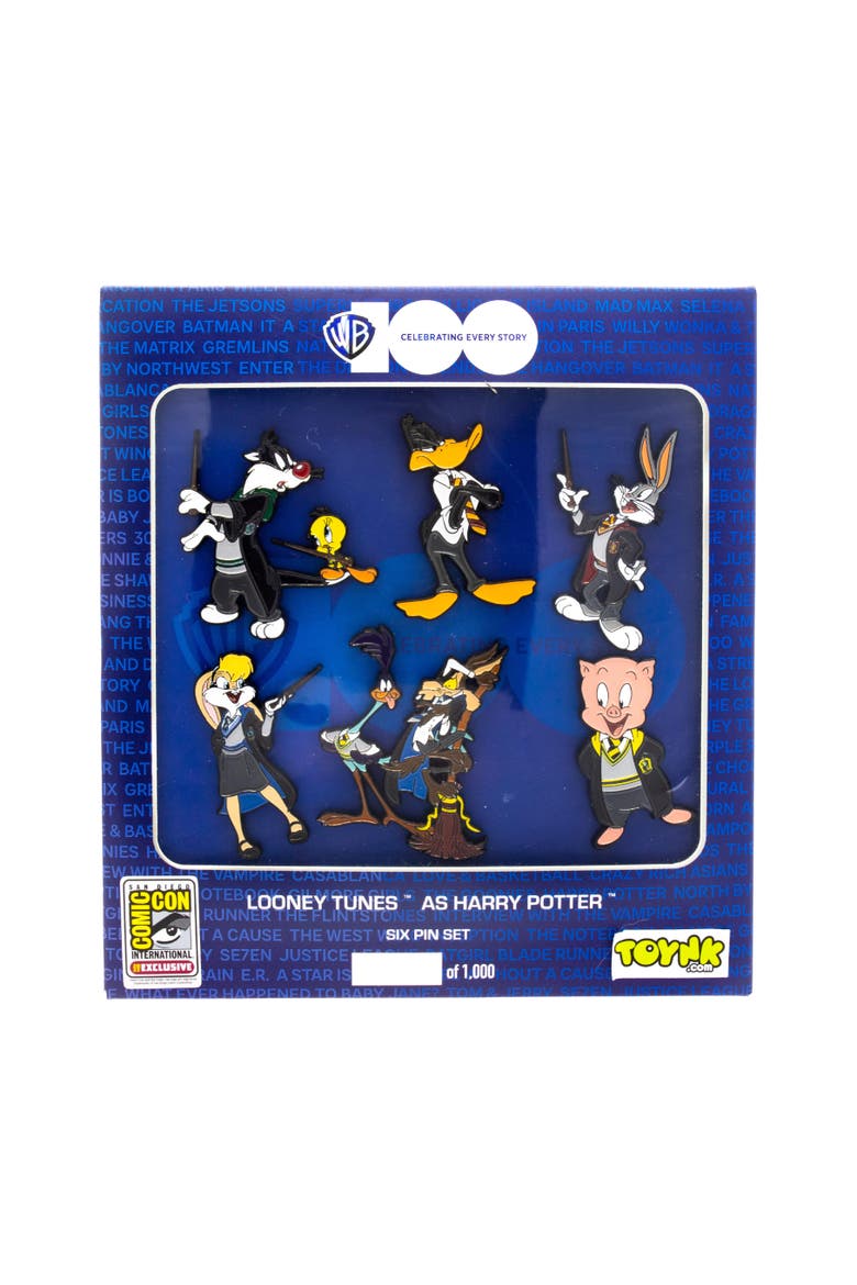 Warner Bros. 100 Looney Tunes x Harry Potter 6-Pin Set, Alternate, color, Gold