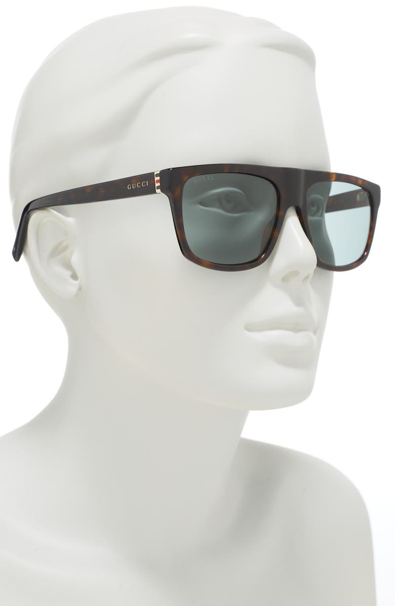 Gucci 57mm Modified Square Sunglasses, Alternate, color,